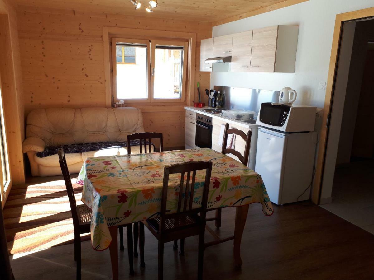 Joli Studio Meuble De 38M2 Dans Chalet Construit En 2016 Leysin Exterior photo