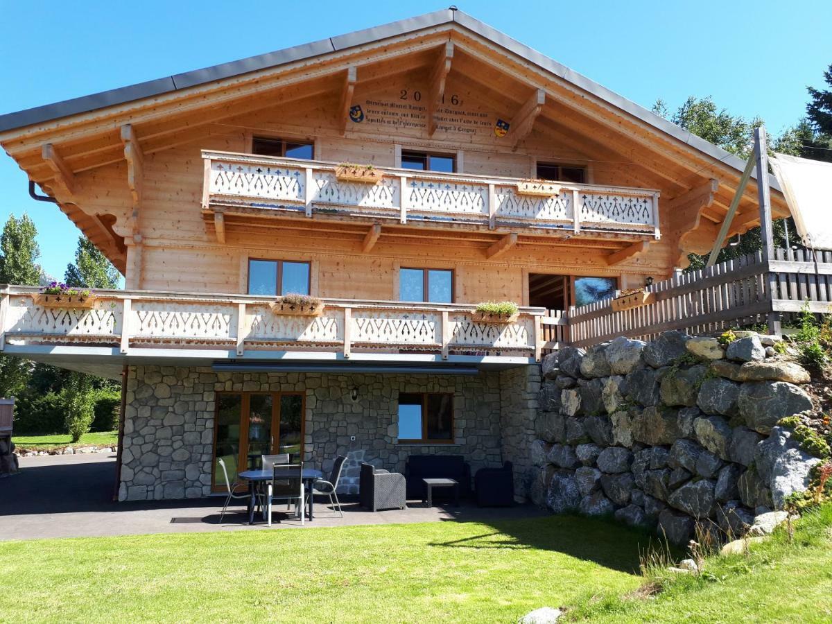 Joli Studio Meuble De 38M2 Dans Chalet Construit En 2016 Leysin Exterior photo