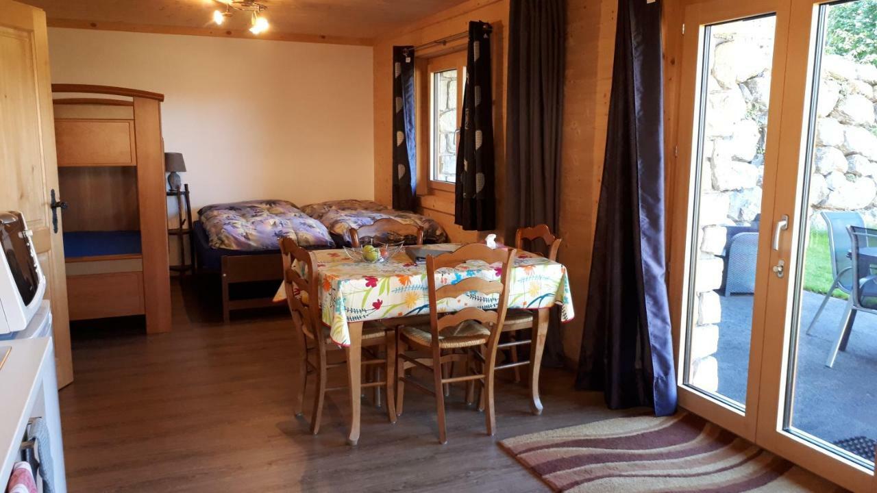 Joli Studio Meuble De 38M2 Dans Chalet Construit En 2016 Leysin Exterior photo