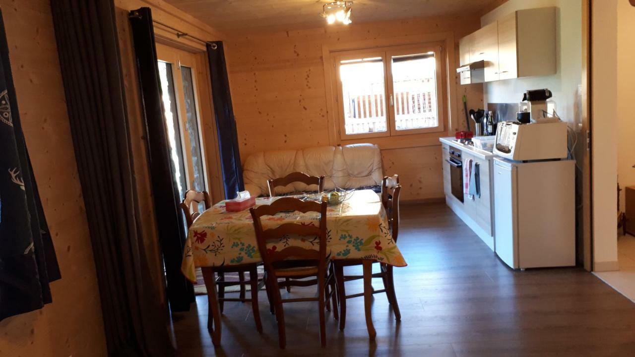 Joli Studio Meuble De 38M2 Dans Chalet Construit En 2016 Leysin Exterior photo